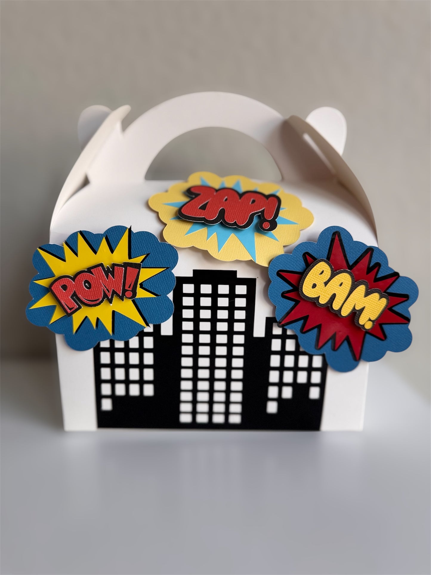 Superhero Birthday Party Favor Box