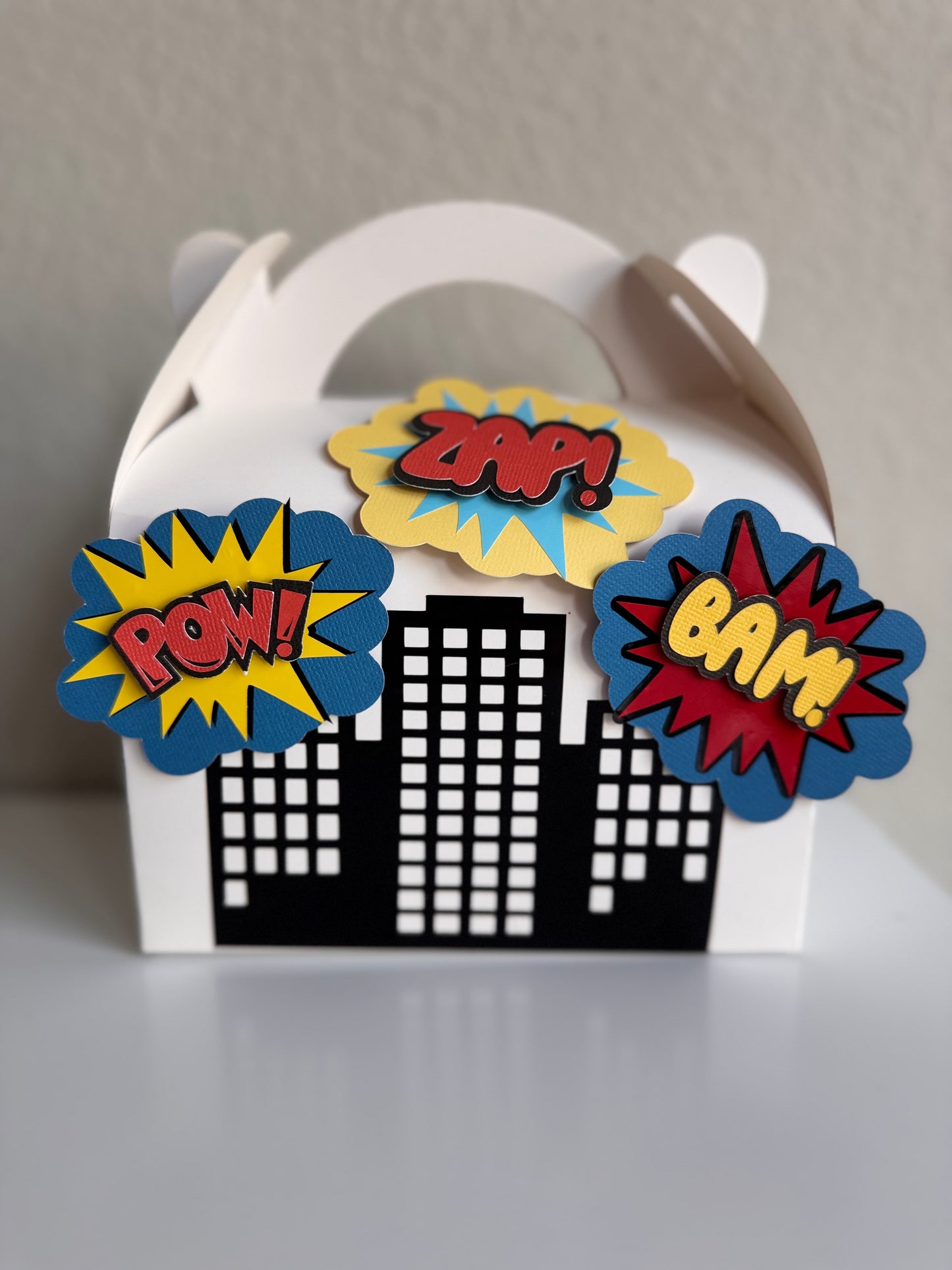Superhero Birthday Party Favor Box
