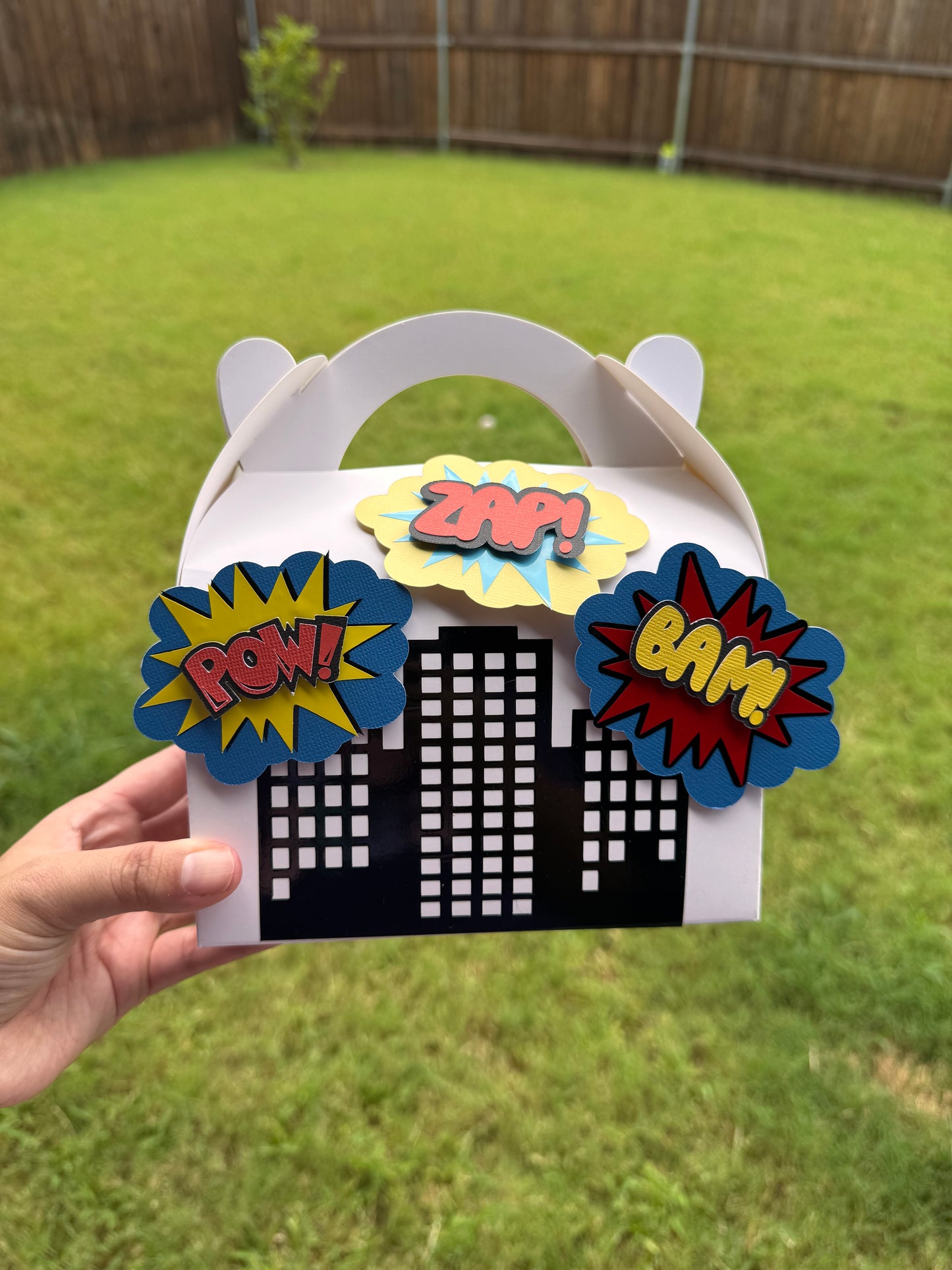 Superhero Birthday Party Favor Box