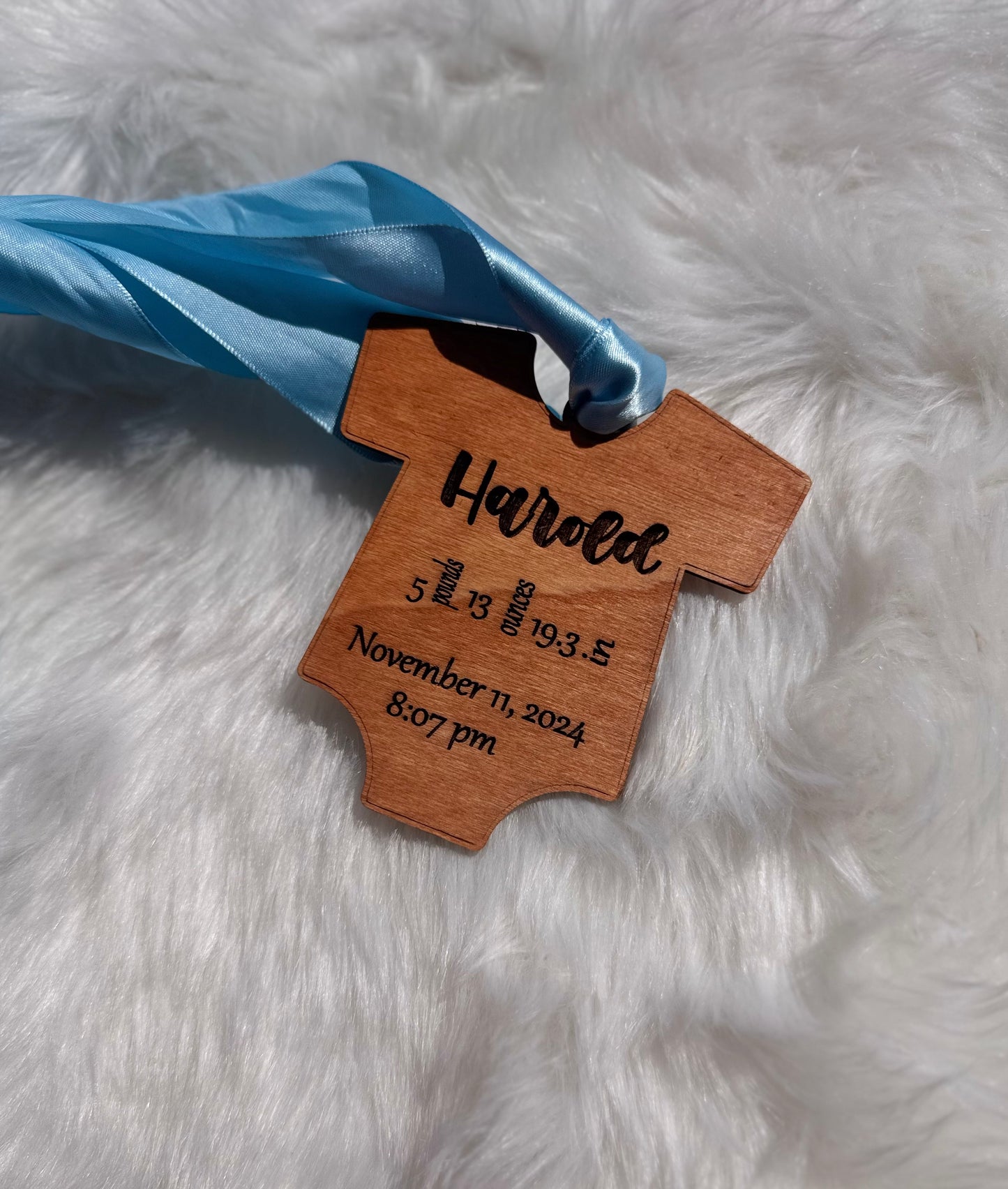 Baby’s First Christmas Personalized Onesie Ornament