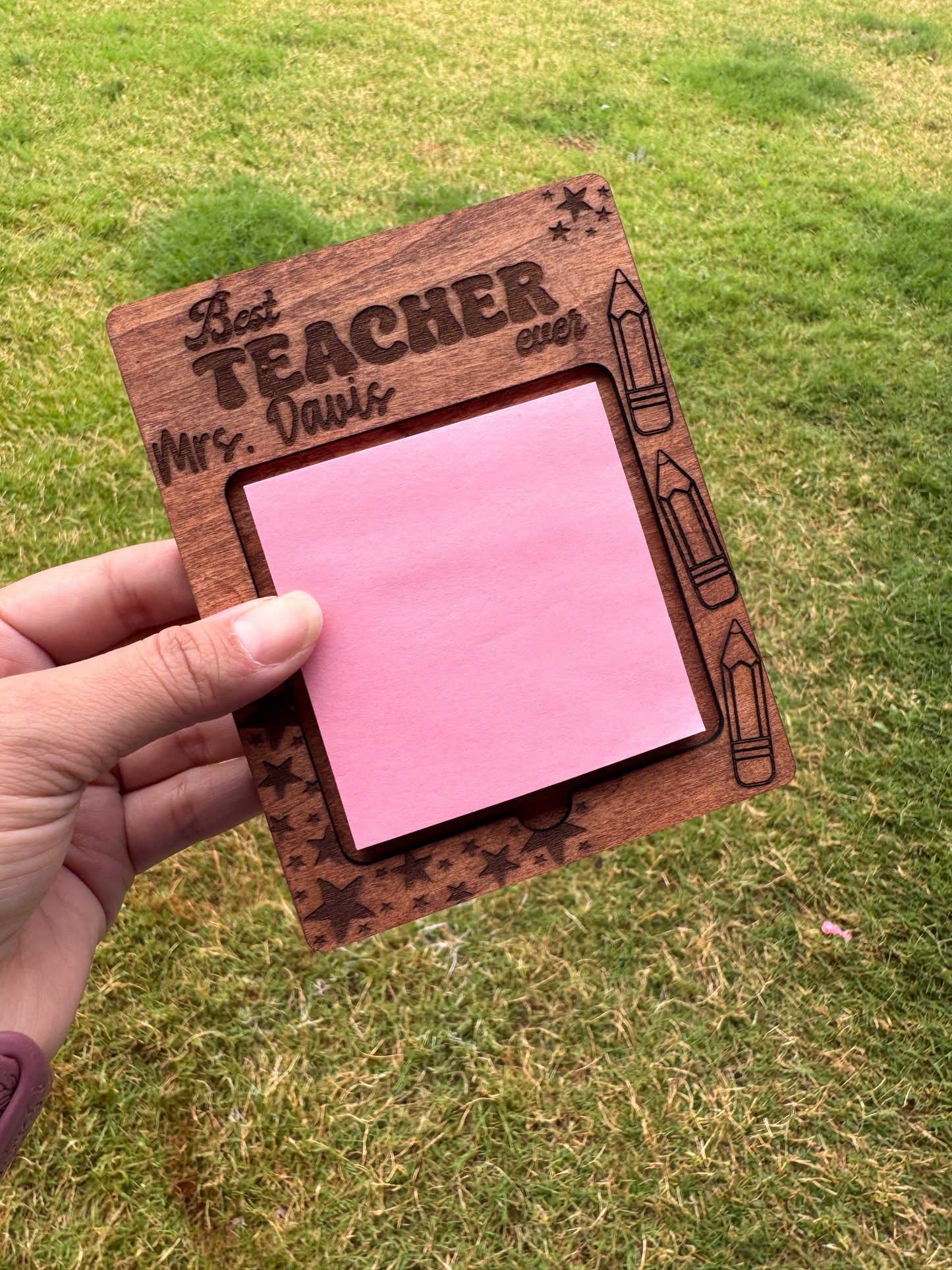 Personalized "Best Teacher Ever" Notepad