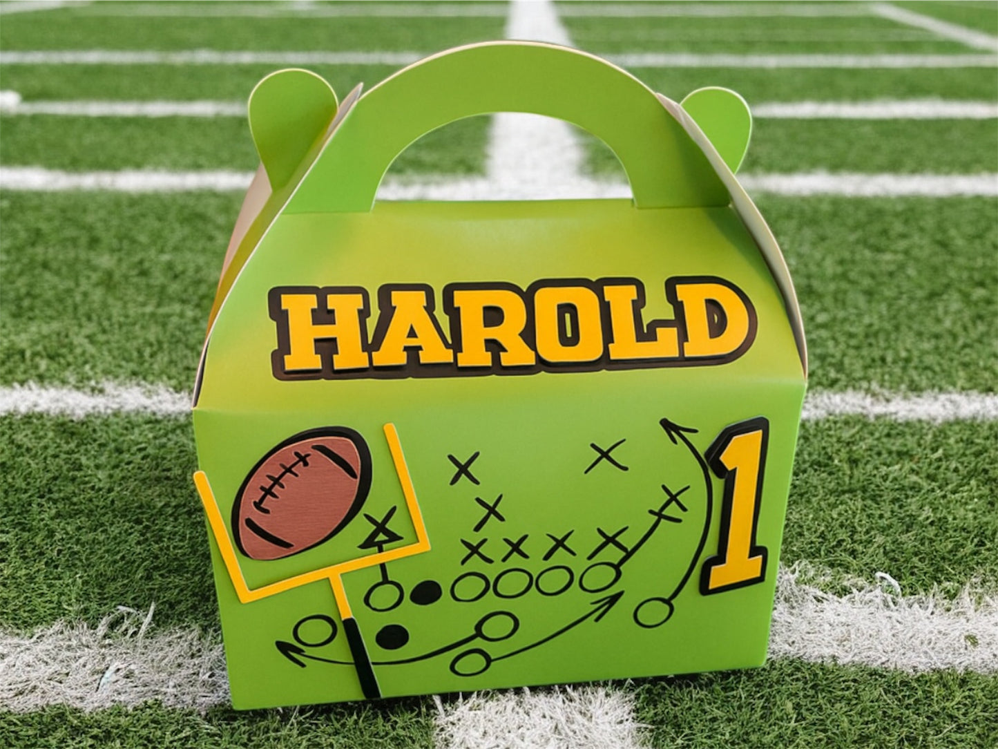Football Birthday Party Favor Boxes – Touchdown Treat Holders for Your MVP’s Big Day! 🏈