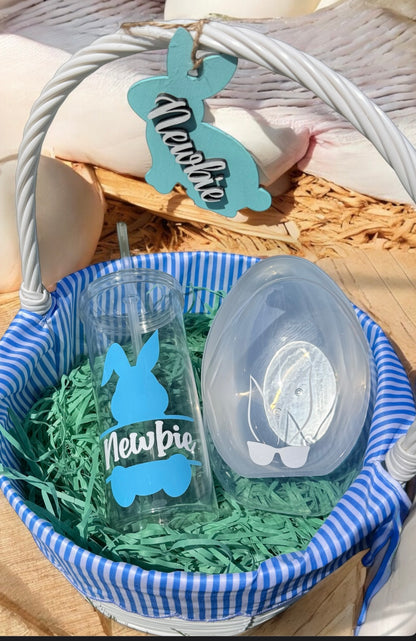 Personalized Easter Cup, Basket Tags & Custom Egg