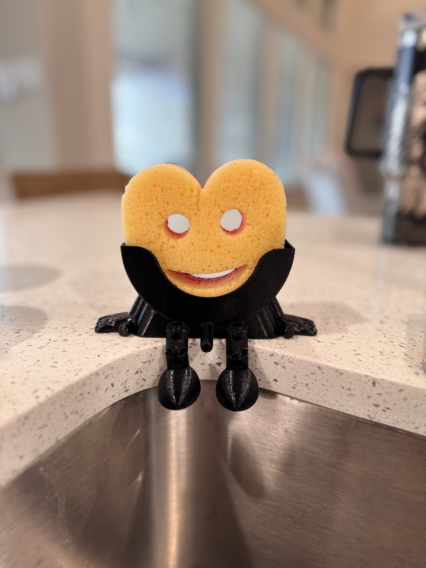 3D Printed Sponge Holder – Funny Draining Sink Organizer