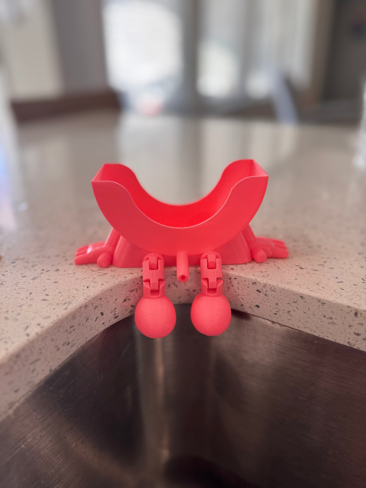 3D Printed Sponge Holder – Funny Draining Sink Organizer