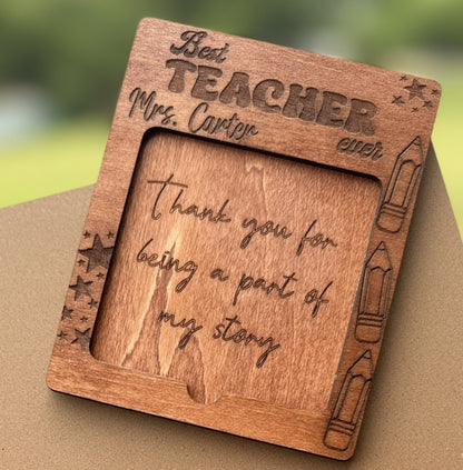 Personalized "Best Teacher Ever" Notepad