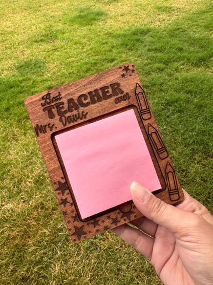 Personalized "Best Teacher Ever" Notepad