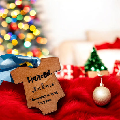 Baby’s First Christmas Personalized Onesie Ornament