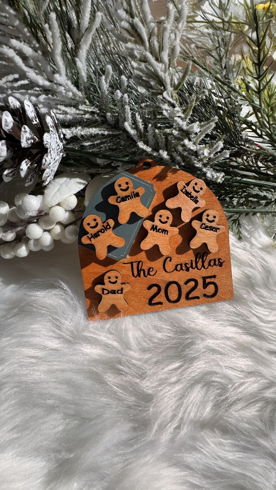 Personalized Family Baking Pan Ornament 🍪